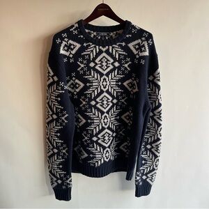 Vintage Lands' End Wool Knit Sweater - L 42-44